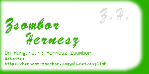 zsombor hernesz business card